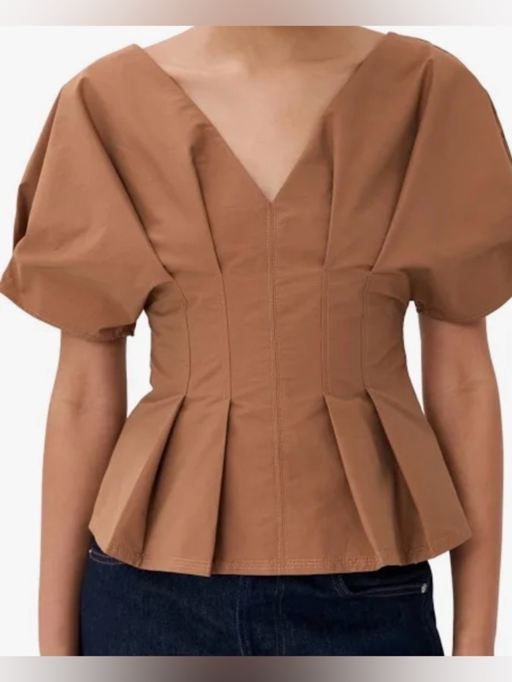 Johnathan Simkhai Rozen Top Camel Sz 4 (S)